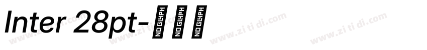 Inter 28pt字体转换
